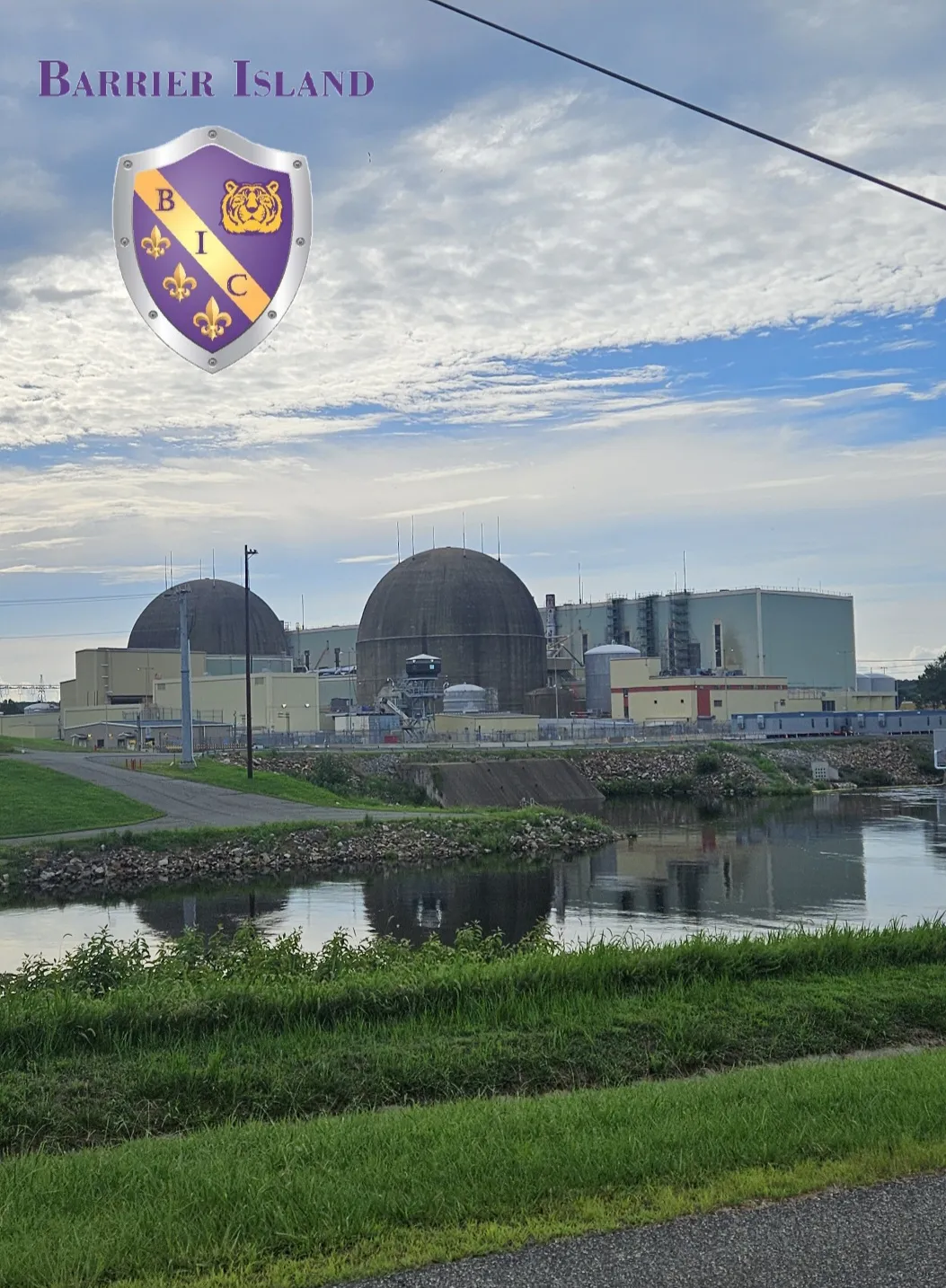 Completed blast wall